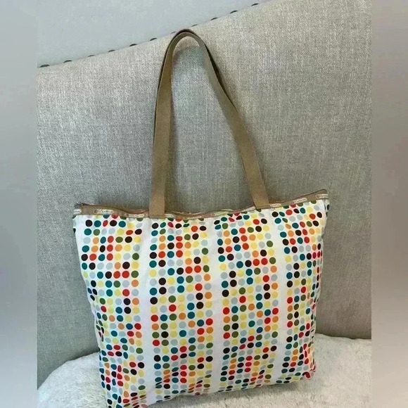 Classic Lesportsac multicolor large tote 15x15x4 - Picture 2 of 6